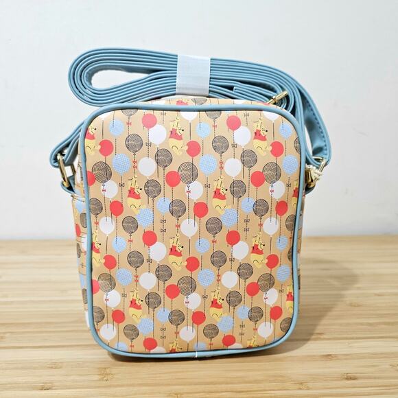 Loungefly Disney Winnie the Pooh Balloons All  Over Print Crossbody Bag Purse - Picture 4 of 4